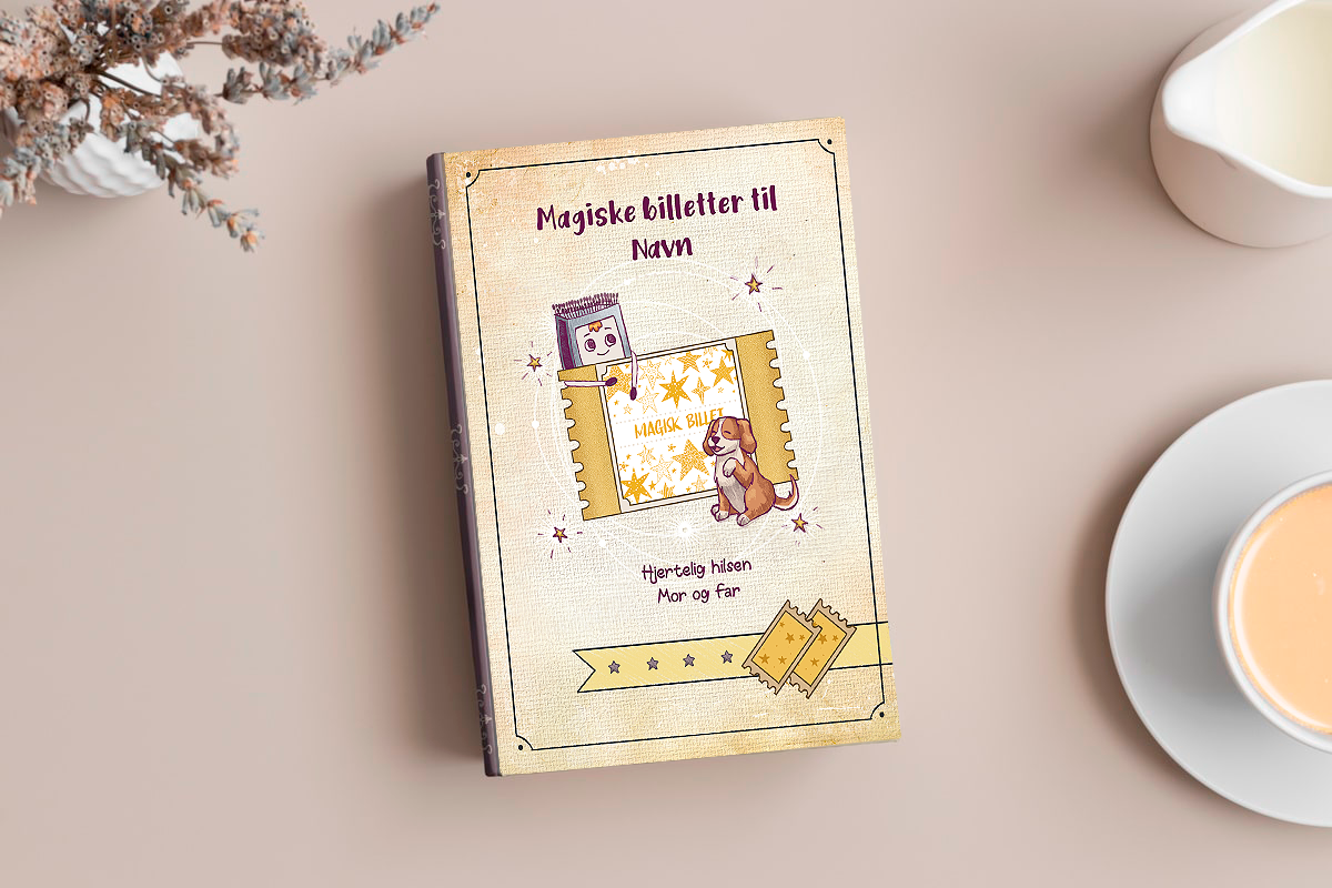 9 Magiske billetter til Dreng - A4 bog Barn