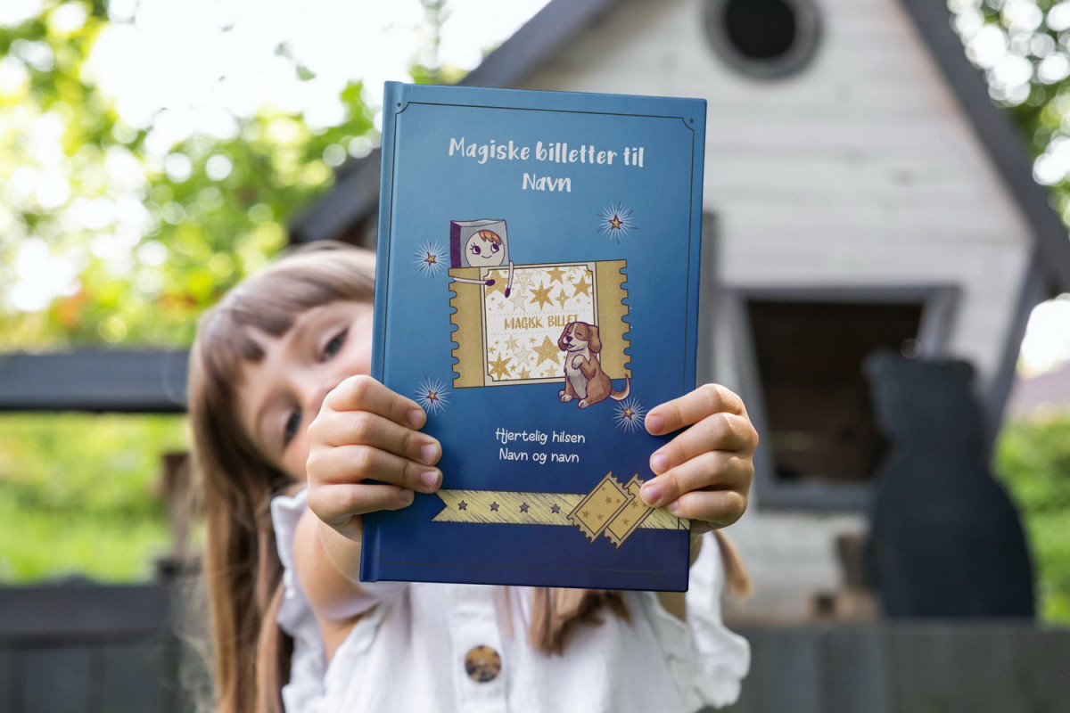 9 Magiske billetter til Pige - A4 bog Barn