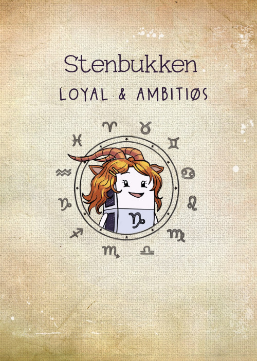 Stjernetegn Stenbukken Plakat A3/A4