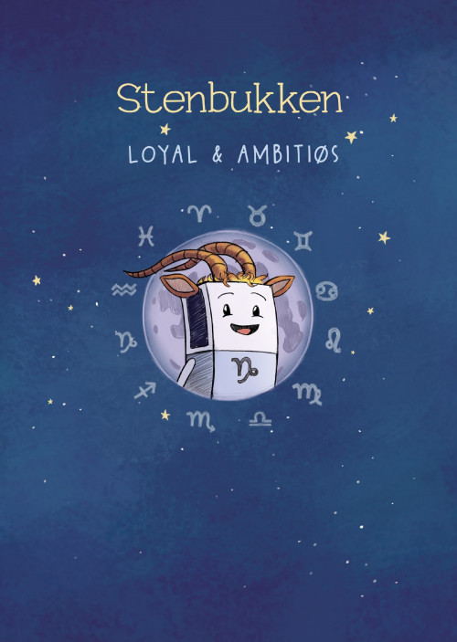 Stjernetegn Stenbukken Plakat A3/A4