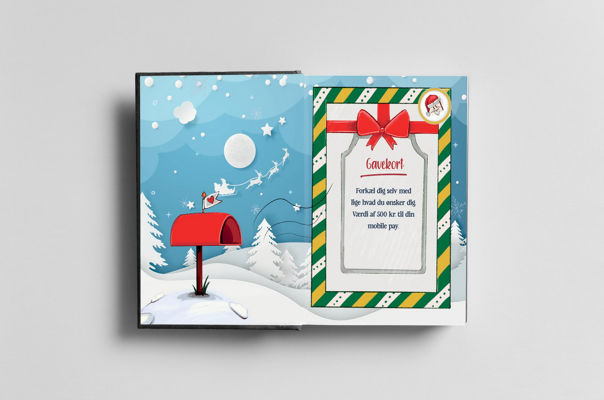 Christmas Wishes & Gift Card for You - A4 Christmas book