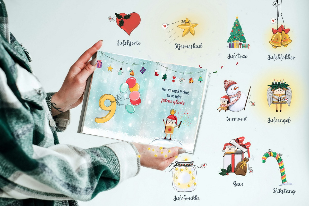 Juleting & Gavekort til dig/jer - A4 julebog
