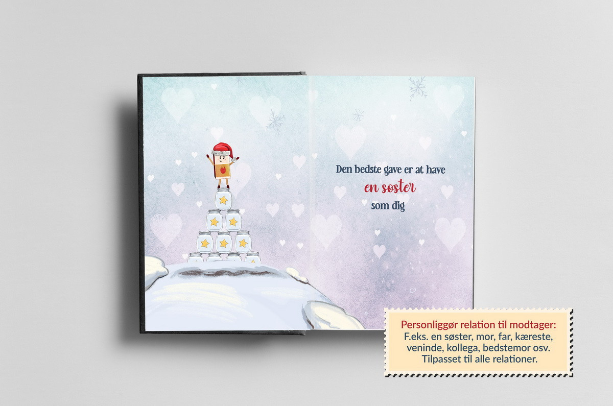 Christmas Wishes & Gift Card for You - A4 Christmas book