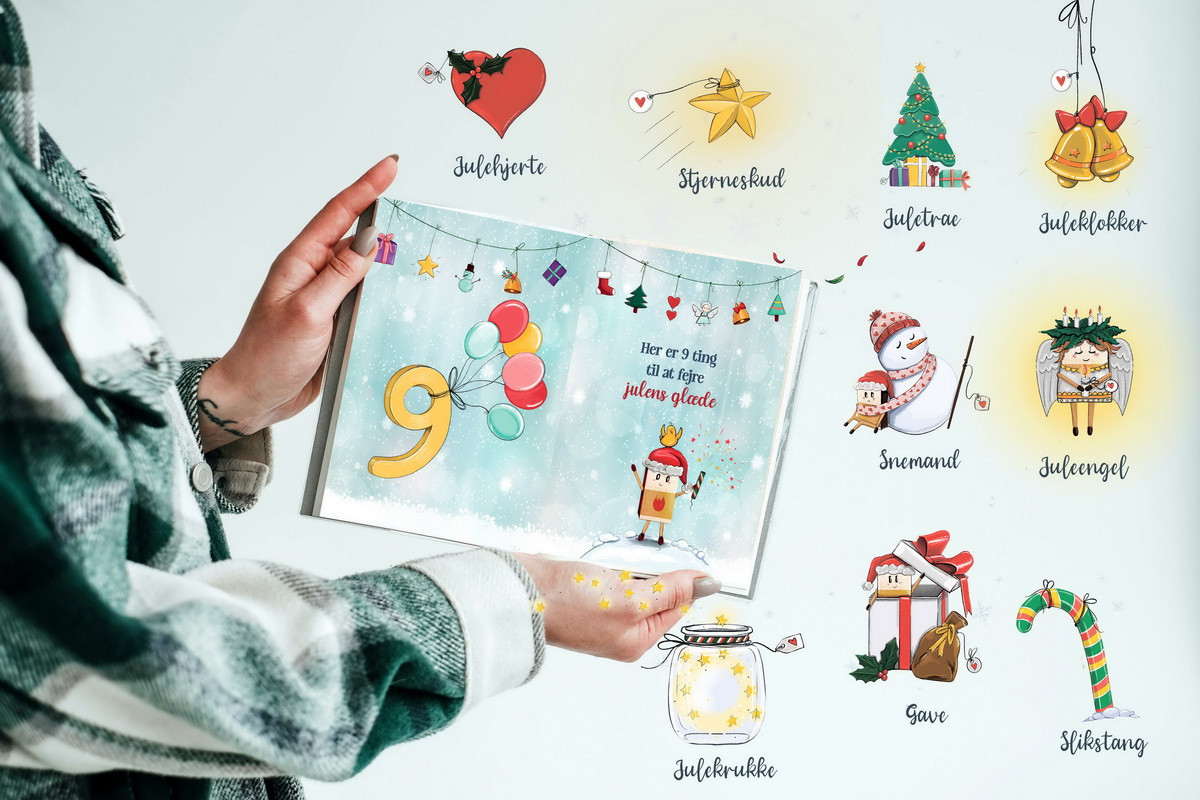 Juleting & Glæde til Jer - A4 julebog - Christmas