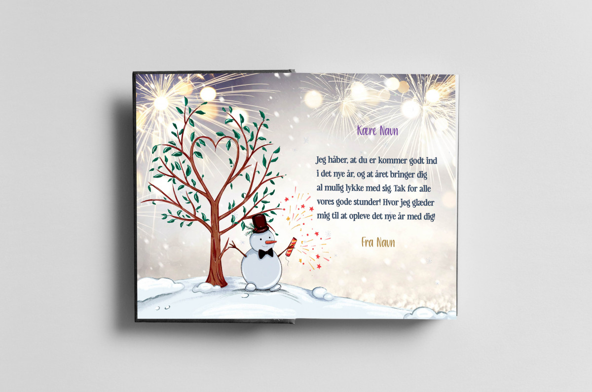 New Year's joy for Name - A4 New Year's book - New Year Edition