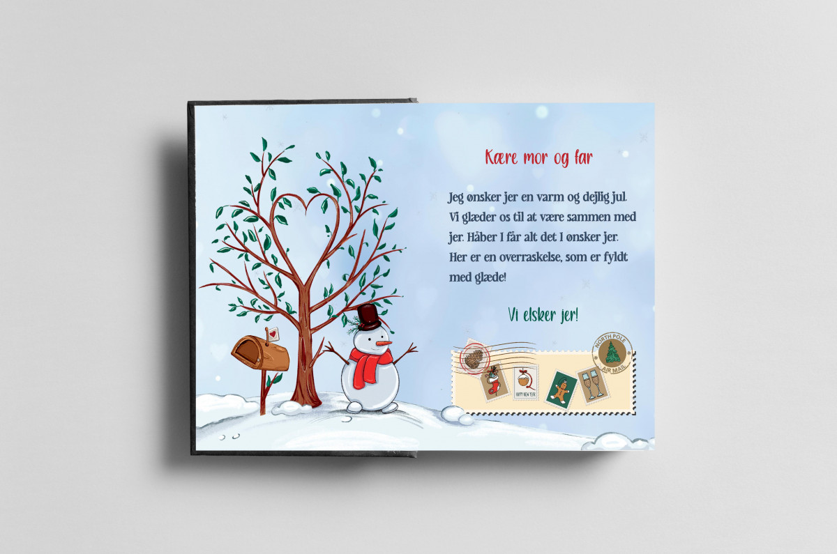 Christmas surprise for Mom and Dad - A4 Christmas book