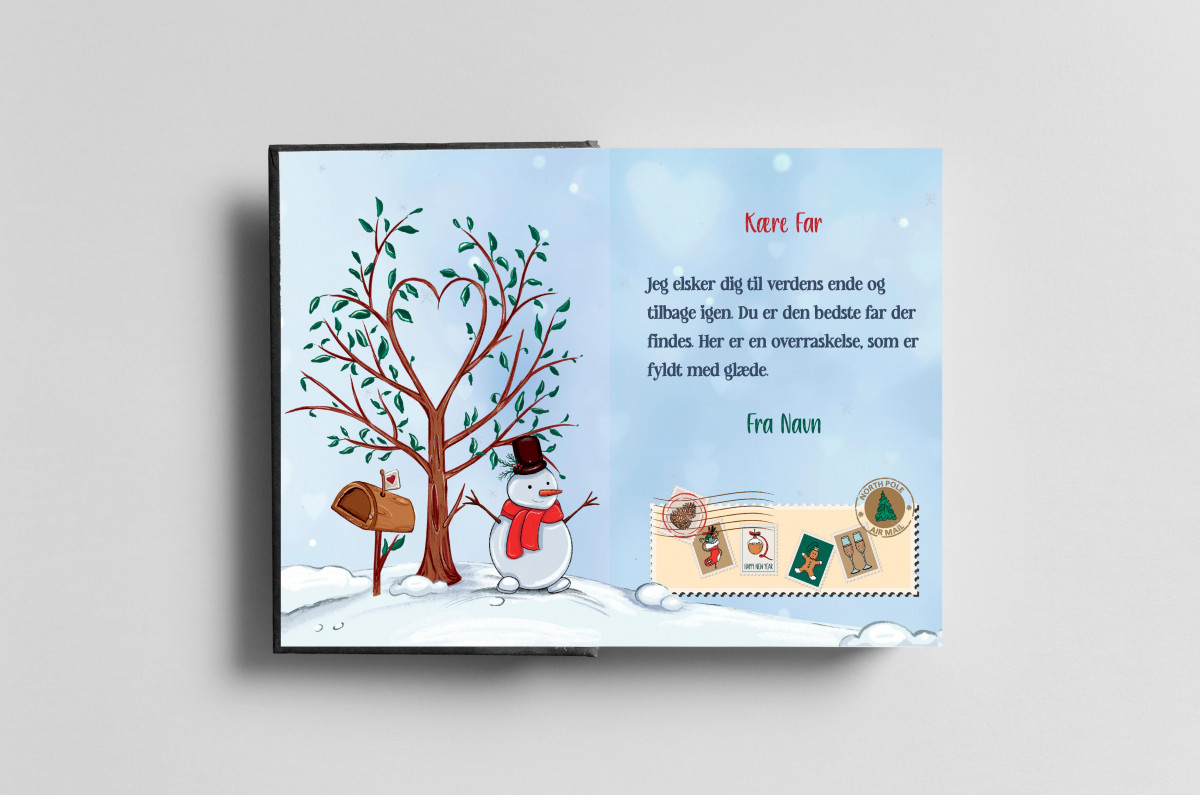 Christmas surprise for Dad - A4 Christmas book